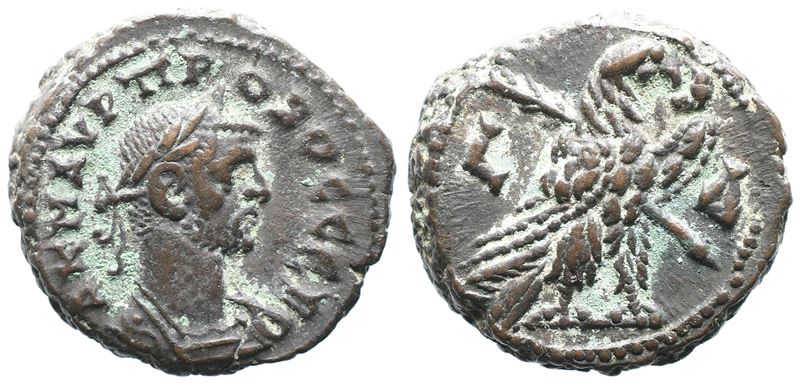 Probus (276–282 d.C.), Tetradrammo (BI) di Alessandria d’Egitto, anno 4