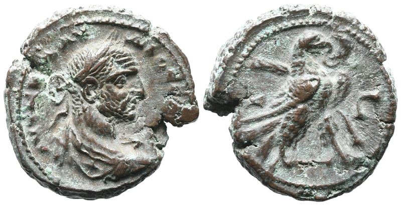 Claudius II (268-270). Egypt, Alexandria. Bi Tetradrachm