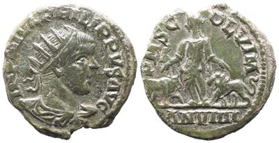 Philip II (247-249). Moesia Superior, Viminacium. Æ