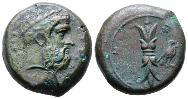 Sicily, Syracuse, c. 339/8-334 BC. Replica of Æ Hemidrachm (24mm, 15.34g).