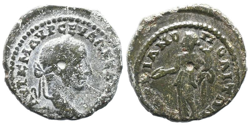 Severus Alexander (222-235), Moesia Inferior, Marcianopolis, Æ con testa laureata e Homonoia stan...