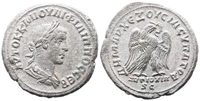 Philip II (247-249). Seleucis And Pieria, Antioch. Ar Tetradrachm