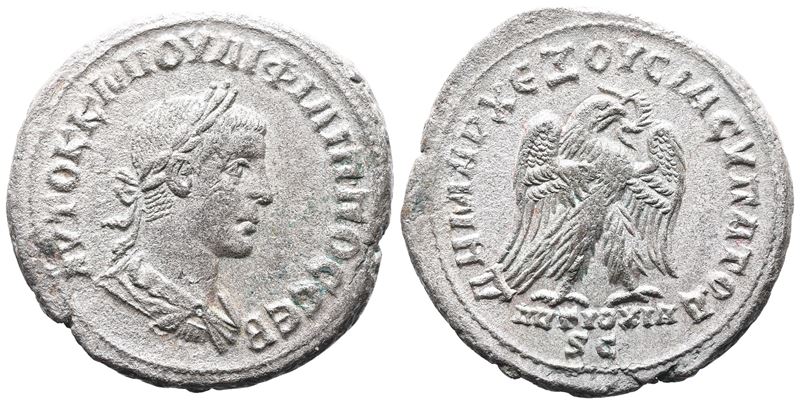Philip II (247-249). Seleucis And Pieria, Antioch. Ar Tetradrachm