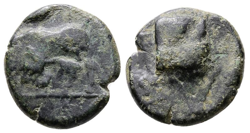Sicily, Hipana, C. 317-300 Bc. Æ (17mm, 3.89g).