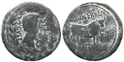 Augustus (27 Bc-ad 14). Spain, Celsa. Æ