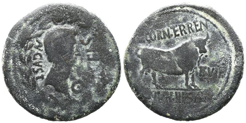 Augustus (27 Bc-ad 14). Spain, Celsa. Æ