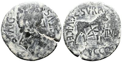 Augustus (27 Bc-ad 14). Spain, Celsa. Æ