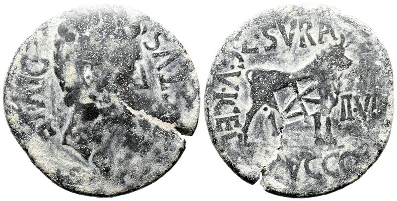 Augustus (27 Bc-ad 14). Spain, Celsa. Æ
