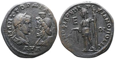 Gordiano III (238-244), Marcianopoli, Moesia Inferior, Pentassarion in bronzo (Æ)