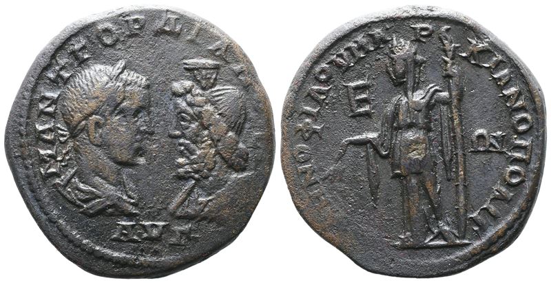 Gordiano III (238-244), Marcianopoli, Moesia Inferior, Pentassarion in bronzo (Æ)