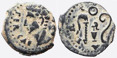 Augustus (27 Bc-ad 14). Spain, Colonia Patricia (corduba). Æ Quadrans