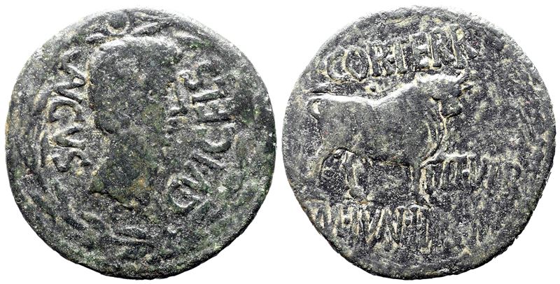 Augustus (27 Bc-ad 14). Spain, Celsa. Æ