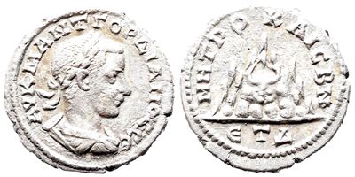 Gordian III (238-244). Cappadocia, Caesarea-eusebia. Ar Drachm