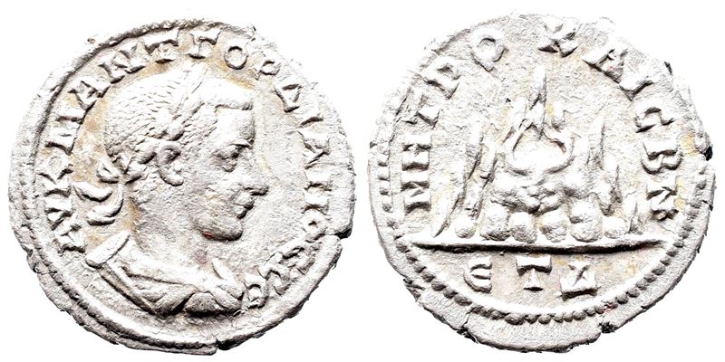 Gordian III (238-244). Cappadocia, Caesarea-eusebia. Ar Drachm
