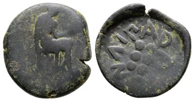 Islands Of Sicily, Lipara, C. 420-400 Bc. Æ Hemilitron (21mm, 5.13g).
