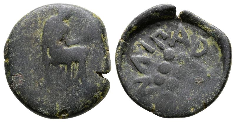 Islands Of Sicily, Lipara, C. 420-400 Bc. Æ Hemilitron (21mm, 5.13g).