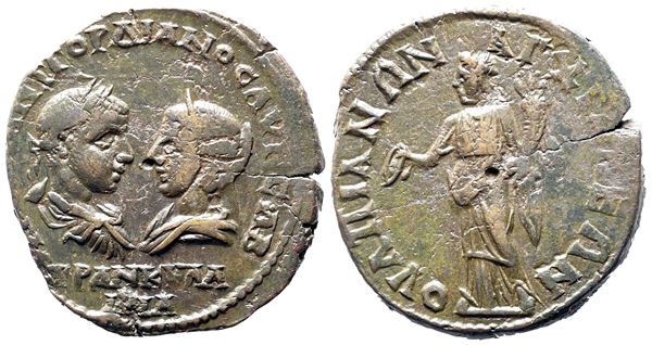 Gordian III and Tranquillina (238-244). Thrace, Anchialus. Æ