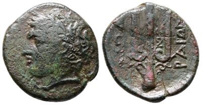 Islands Of Sicily, Lipara, 289-252 Bc. Æ (21mm, 7.35g).