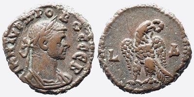 Probus (276-282). Egypt, Alexandria. Bi Tetradrachm