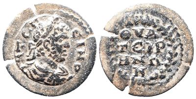 Caracalla (198–217), Lydia (Tiatira), Æ, busto laureato e cifratura in legenda