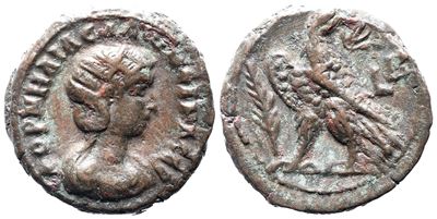 Salonina (augusta, 254-268). Egypt, Alexandria. Bi Tetradrachm