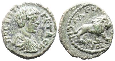 Geta (caesar, 198-209). Thrace, Hadrianopolis. Æ