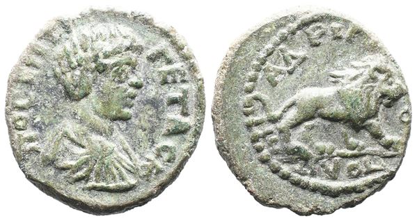 Geta (Caesar, 198-209). Thrace, Hadrianopolis. Æ