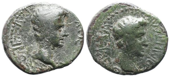 Kings of Thrace, Rhoemetalkes I and Augustus (11 BC-12 AD). Æ (