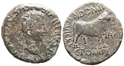 Augustus (27 Bc-ad 14). Spain, Celsa. Æ