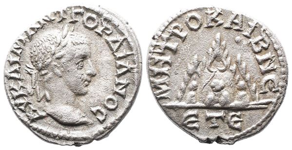 Gordian III (238-244). Cappadocia, Caesarea-Eusebia. AR Drachm