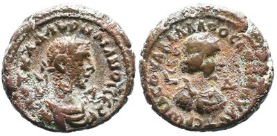 Aurelian And Vaballathus (270-275). Egypt, Alexandria. Bi Tetradrachm