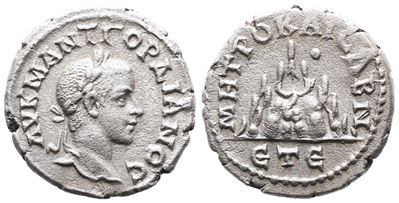 Gordian III (238-244). Cappadocia, Caesarea-eusebia. Ar Drachm