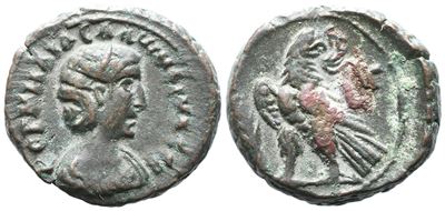 Salonina (augusta, 254-268). Egypt, Alexandria. Bi Tetradrachm