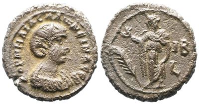 Salonina (augusta, 254-268). Egypt, Alexandria. Bi Tetradrachm