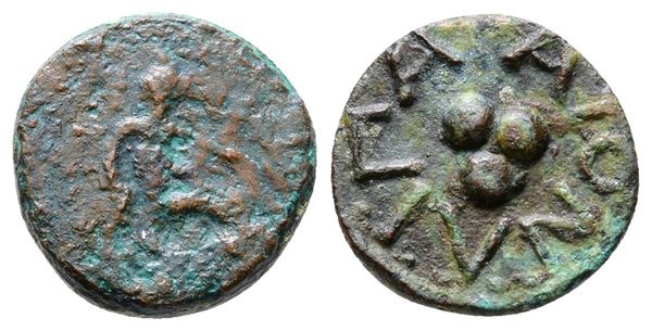 Islands of Sicily, Lipara, c. 420-400 BC. Æ Tetras or Trionkion (14mm, 1.61g).  - Auction Greek, Roman and Byzantine Coins	 - Bertolami Fine Art - Prague