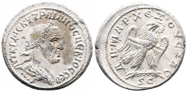 Trajan Decius (249-251). Seleucis and Pieria, Antioch. BI Tetradrachm