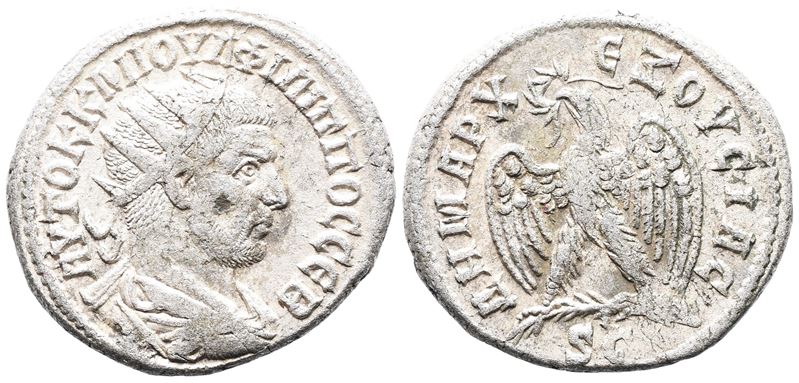 Philip i (244-249). Seleucis And Pieria, Antioch. Bi Tetradrachm