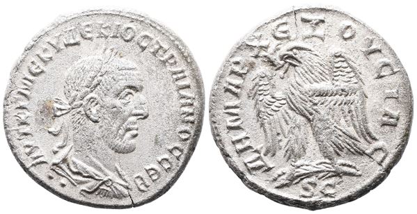 Trajan Decius (249-251). Seleucis and Pieria, Antioch. BI Tetradrachm