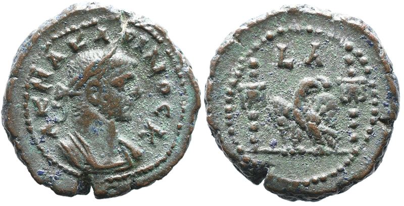 Carinus (caesar, 282-283). Egypt, Alexandria. Bi Tetradrachm