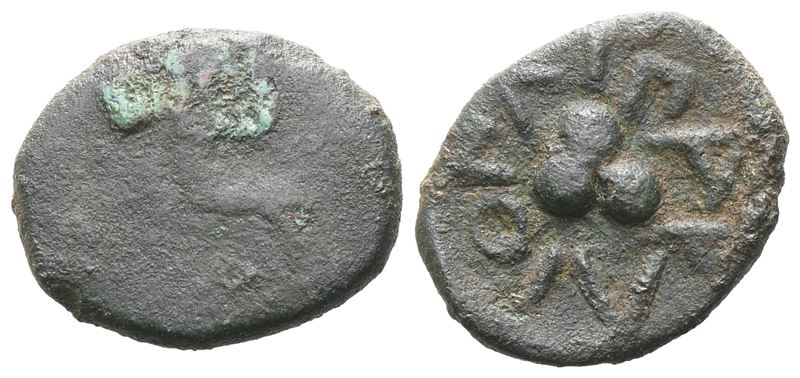 Islands Of Sicily, Lipara, C. 420-400 Bc. Æ Tetras Or Trionkion (15mm, 2.11g).