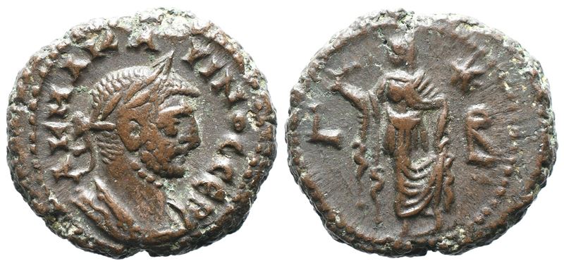 Carinus (caesar, 282-283). Egypt, Alexandria. Bi Tetradrachm