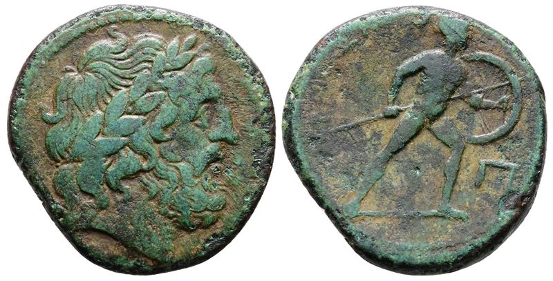 Sicily, Messana, The Mamertinoi, C. 220-200 Bc. Æ Pentonkion (25mm, 10.18g).