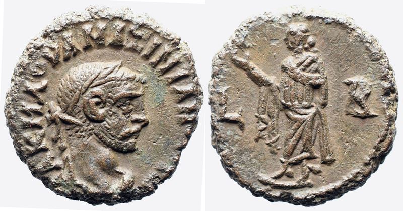 Maximianus (286-305). Egypt, Alexandria. Bi Tetradrachm