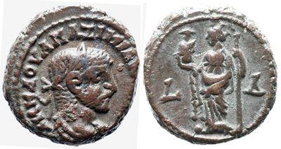 Maximianus (286-305). Egypt, Alexandria. Bi Tetradrachm