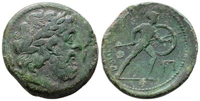 Sicily, Messana, The Mamertinoi, C. 220-200 Bc. Æ Pentonkion (27mm, 10.31g).