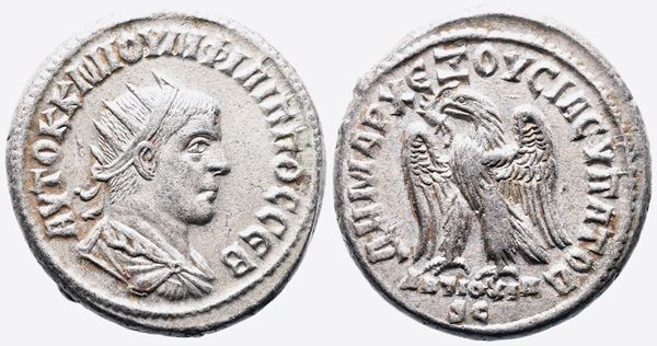 Philip II (247-249). Seleucis and Pieria, Antioch. AR Tetradrachm