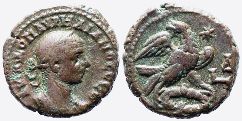 Aurelian (270-275). Egypt, Alexandria. Bi Tetradrachm
