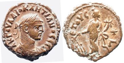 Diocleziano (284-305), BI Tetradramma, Alessandria d’Egitto, anno 3 (AD 286/7)