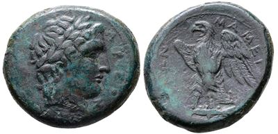 Sicily, Messana. The Mamertinoi, 275-264 Bc. Æ Quadruple Unit (26mm, 18.16g).