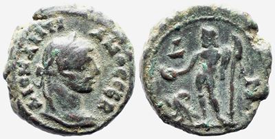 Diocletian (284-305). Egypt, Alexandria. Bi Tetradrachm
